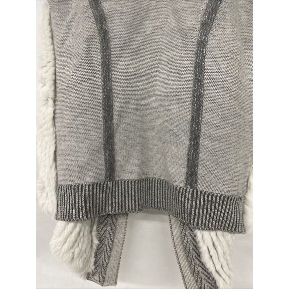 Sz M Medium Vince Grey Rex Rabbit Fur Sleeveless Sweater Vest V314276252 - Picture 8 of 9